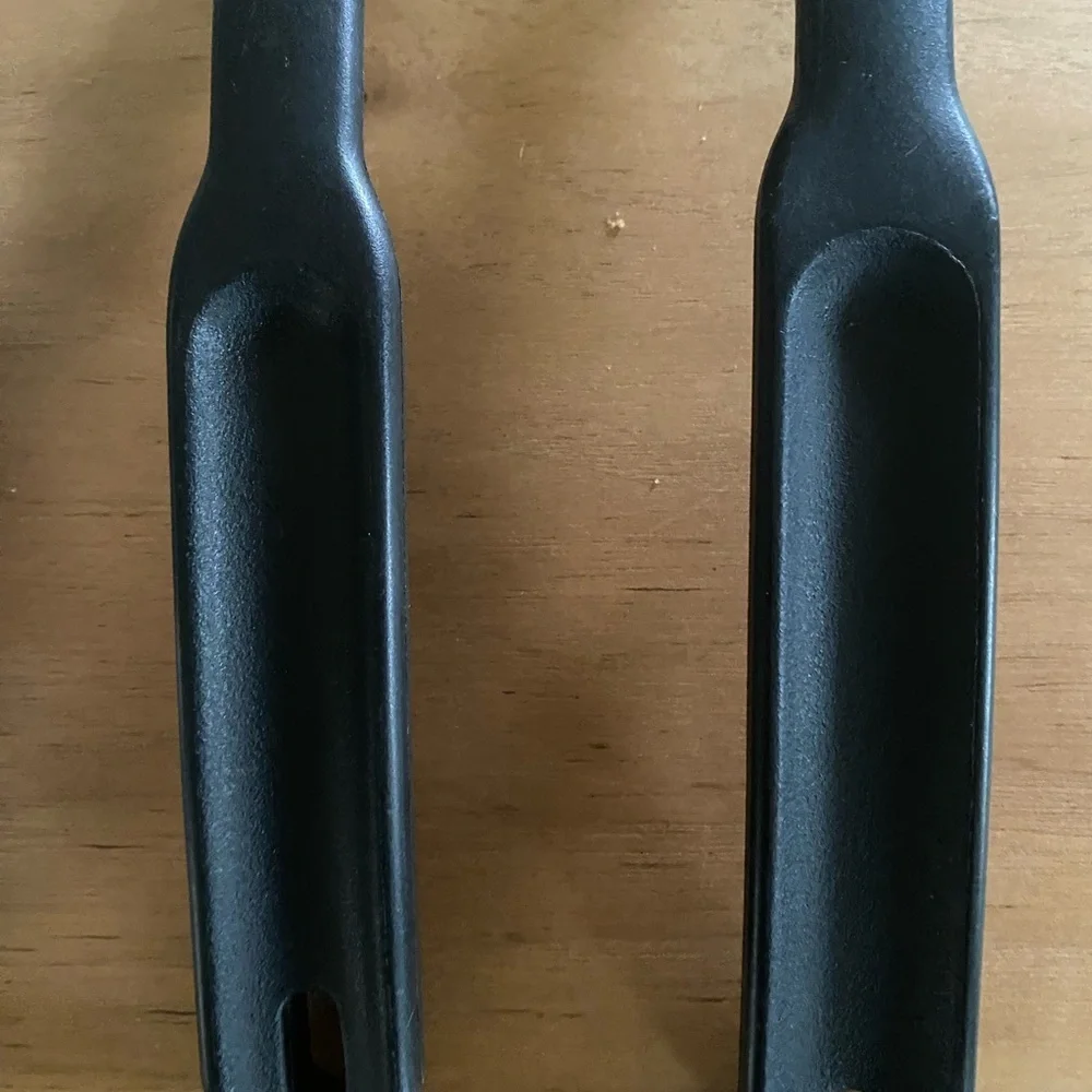 Pampered Chef Black Silicone 3 Kitchen Cooking Utensil Set Spoon Spatula Tongs